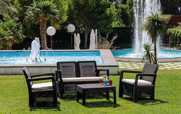 Conjunto jardin Keter Tarifa Lounge Marron